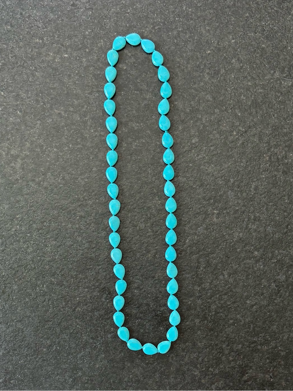 NWOT Polo Ralph Lauren Long Turquoise Teardrop Necklace
